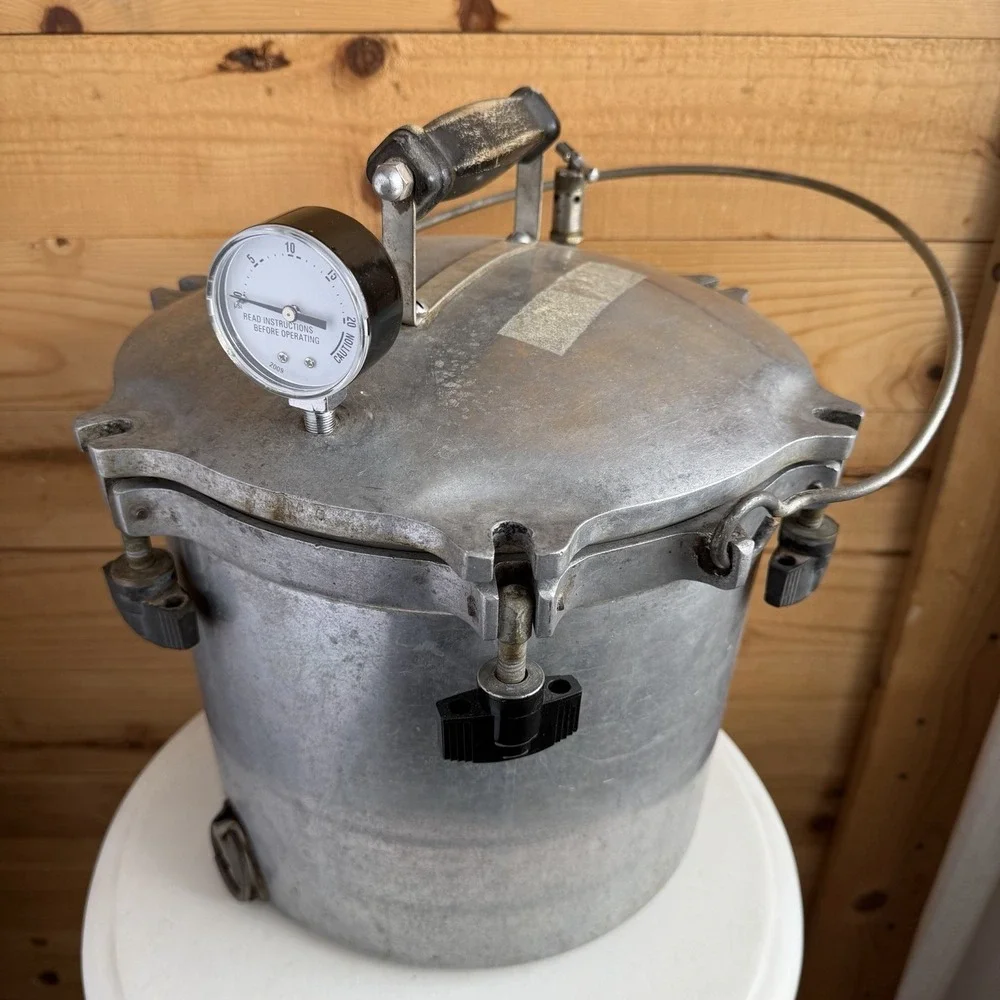All American 12qt UNTESTED Canner Pressure Cooker Aluminum Pot Vintage + Parts